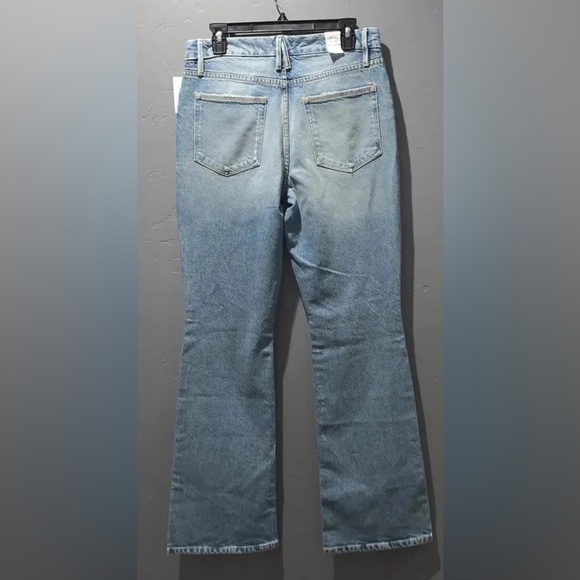 Good American Women’s Classic Bootcut Jeans High Rise Denim Indigo Med Wash Sz 8 - Picture 5 of 8